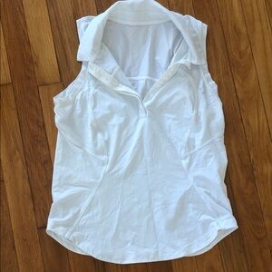lululemon athletica White Sleeveless Blouse